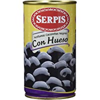 Los mejores  - Serpis Aceituna Cacereñas Negras con Hueso - 350 g